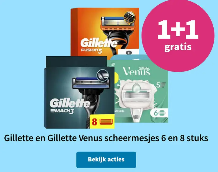 Promotie: Gillette en Gillette Venus scheermesjes
