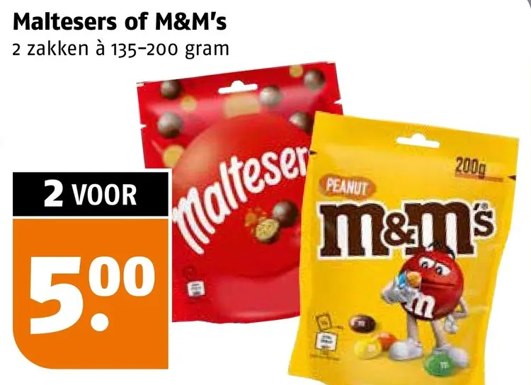 Aanbieding: Maltesers of M&M's
