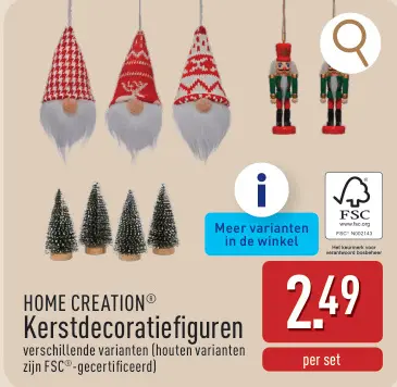 Aanbieding: Kerstdecoratiefiguren
