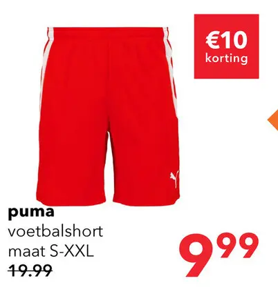 Aanbieding: Puma Teamliga heren shorts rood