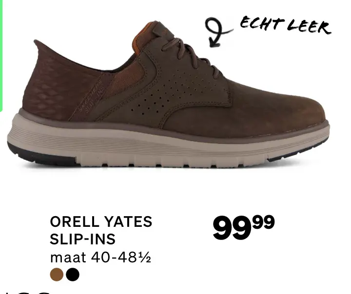 Aanbieding: Skechers Orell Yates Slip-ins Instappers bruin