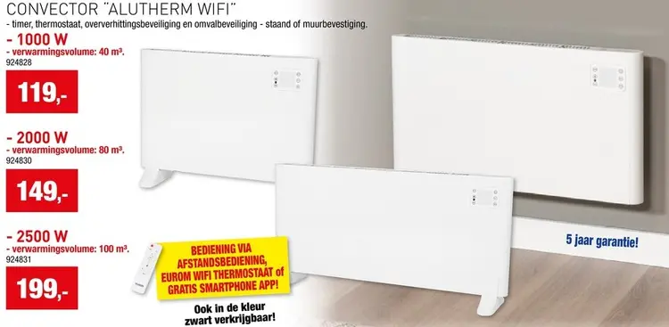 Promotie: Convector Alutherm Wifi