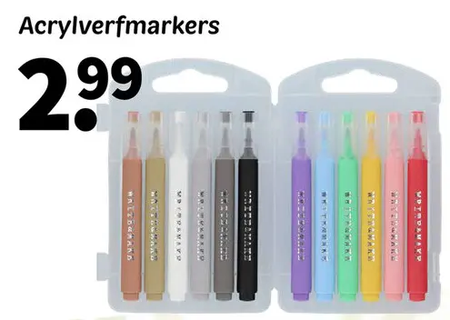 Promotie: Acrylverfmarkers