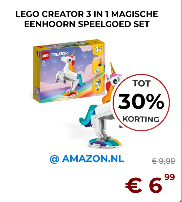 Aanbieding: Magische eenhoorn speelgoed set