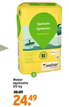 Aanbieding: Weber egalisatie