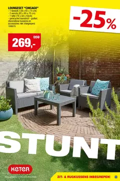 Aanbieding: Keter Chicago loungeset grafiet