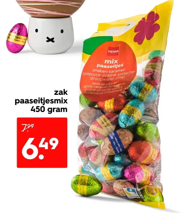 Aanbieding: zak paaseitjesmix