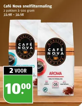 Aanbieding: Café Nova snelfiltermaling