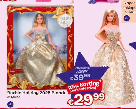 Promotie: Barbie Holiday 2025 Blonde