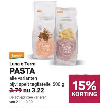 Aanbieding: Luna Terra Pasta