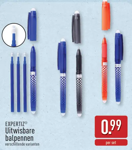 Promotie: Uitwisbare balpennen