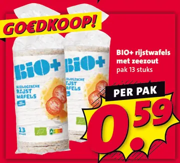 Aanbieding: BIO+ rijstwafels met zeezout