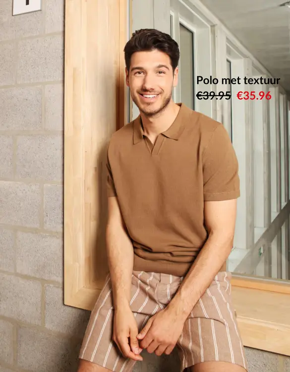 Promotie: Polo met textuur