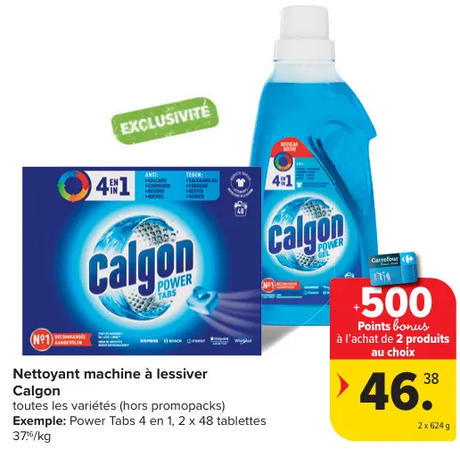 Offre: Nettoyant machine à lessiver