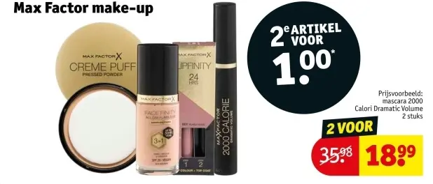 Aanbieding: Max Factor make-up