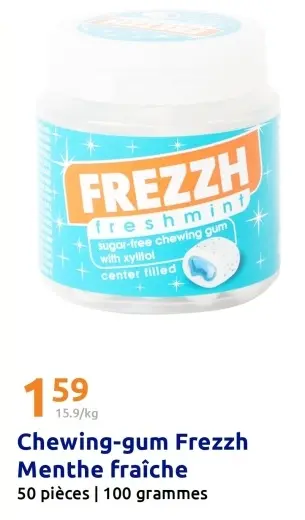 Offre: Chewing-gum Frezzh Menthe fraîche