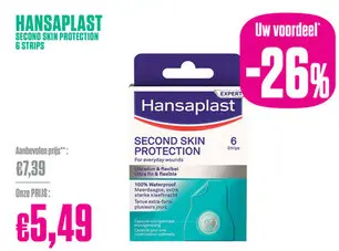Aanbieding: Hansaplast Second Skin Protection 6 Strips
