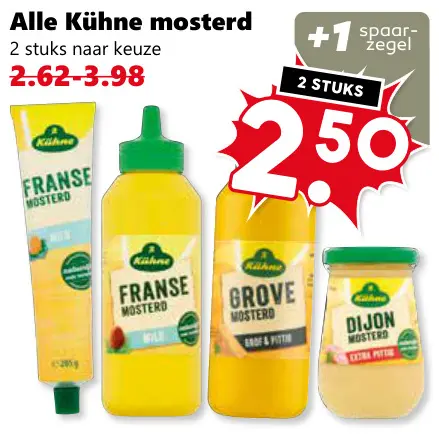 Aanbieding: Alle Kühne mosterd