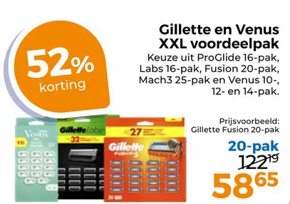 Aanbieding: Gillette en Venus XXL voordeelpak