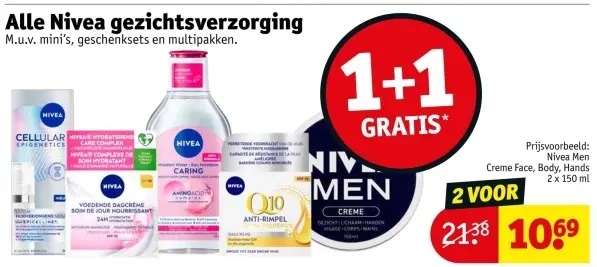 Aanbieding: Nivea gezichtsverzorging