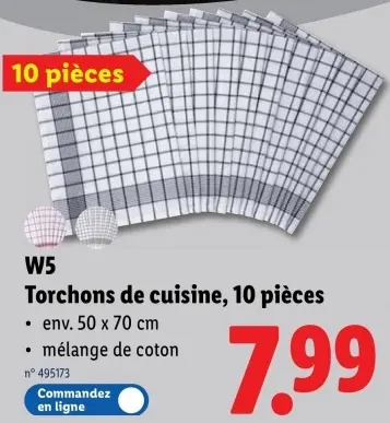 Offre: Torchons de cuisine