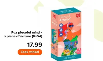 Aanbieding: Puz pieceful mind - a piece of nature
