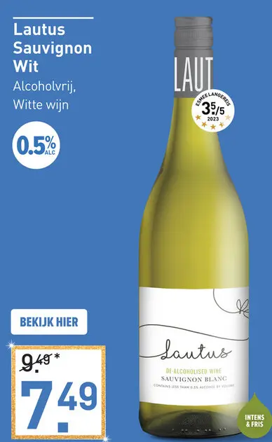 Aanbieding: Lautus Sauvignon Blanc 75CL