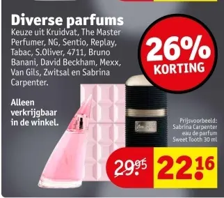 Promotie: Diverse parfums