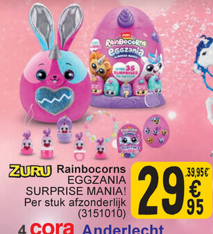 Aanbieding: Rainbocorns EGGZANIA SURPRISE MANIA