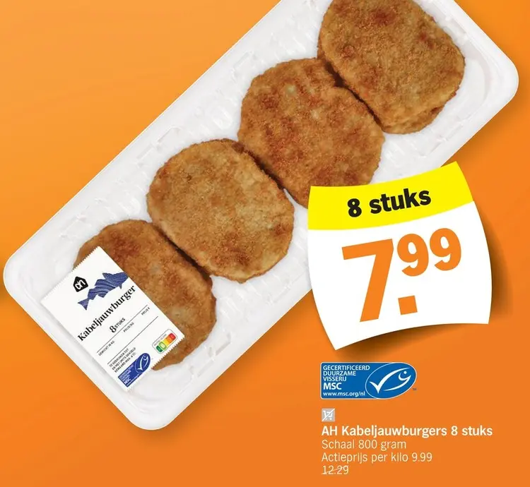 Promotie: Kabeljauwburgers