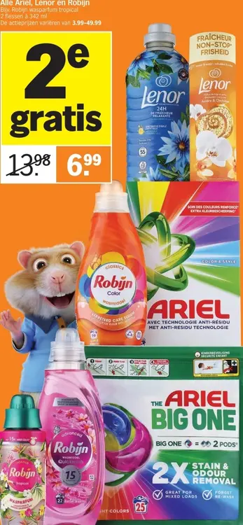 Aanbieding: Robijn, Ariel en Lenor