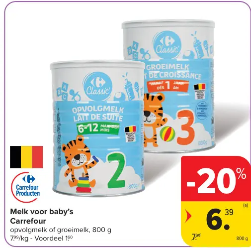Promotie: Melk voor baby's