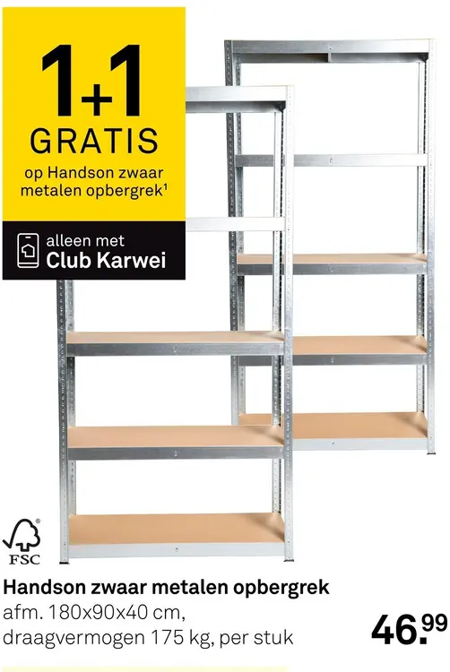 Aanbieding: zwaar metalen opbergrek
