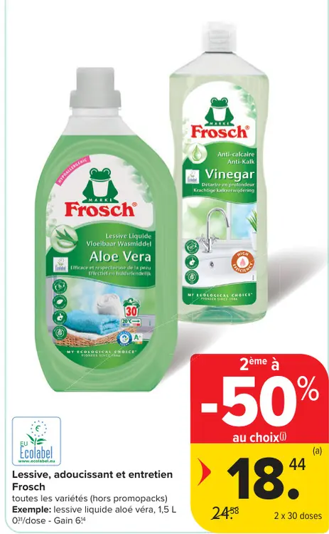 Offre: Lessive, adoucissant et entretien