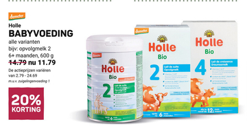 Aanbieding: Holle BABYVOEDING opvolgmelk 2