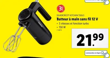Offre: Batteur à main sans fil