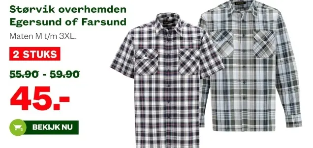 Aanbieding: Størvik overhemden