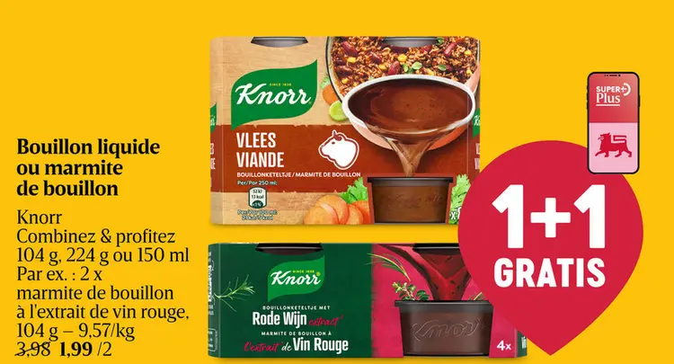 Offre: Bouillon liquide ou marmite de bouillon