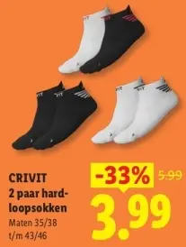 Aanbieding: 2 paar hardloopsokken