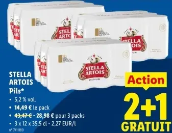 Offre: STELLA ARTOIS Pils*
