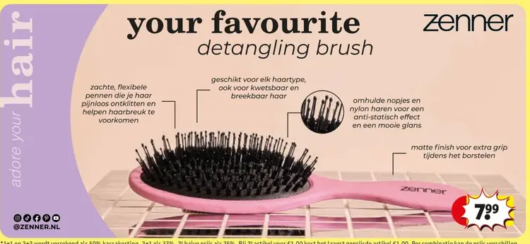 Promotie: detangling brush