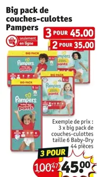Offre: Big pack de couches-culottes