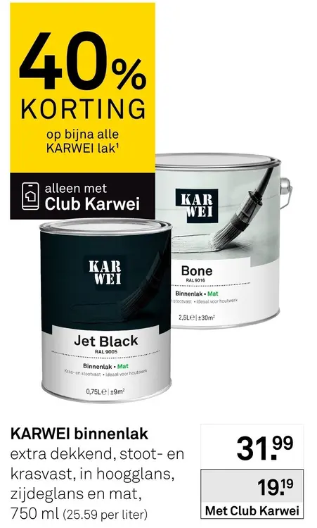Aanbieding: binnenlak