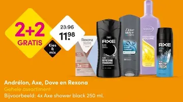 Aanbieding: Andrélon, Axe, Dove en Rexona