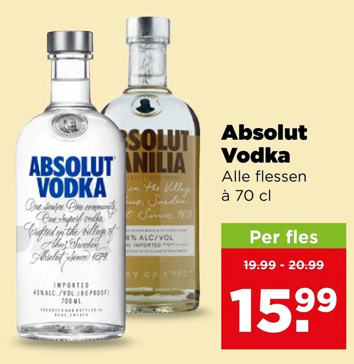 Aanbieding: Absolut Vodka