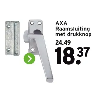 Aanbieding: Raamsluiting met drukknop