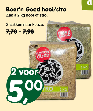 Aanbieding: Boer'n Goed hooi/stro