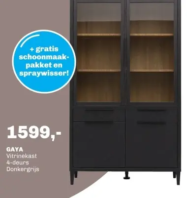 Aanbieding: Gaya vitrinekast