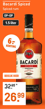 Aanbieding: Bacardí Spiced 150CL Mixen