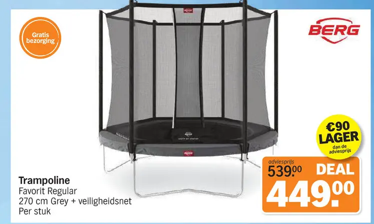 Promotie: Trampoline Favorit Regular